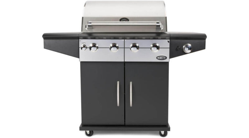 Boretti Da Vinci Nero gasbarbecue met zijbrande