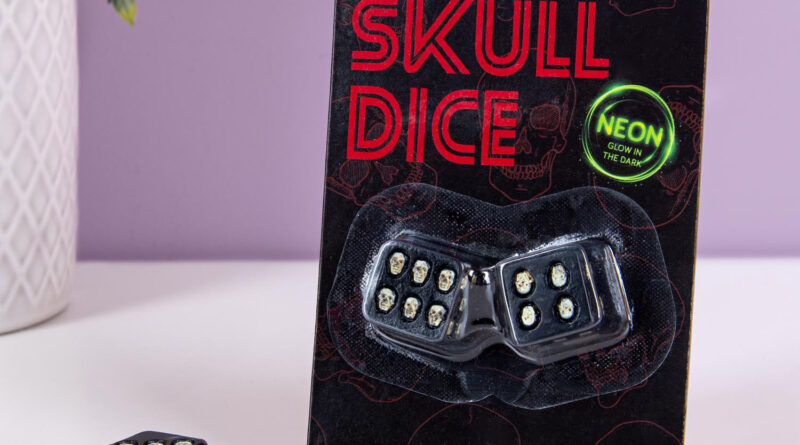 Lees alles over  Glow In The Dark Schedel Dobbelstenen (set Van 2) en bestel deze goedkoop online