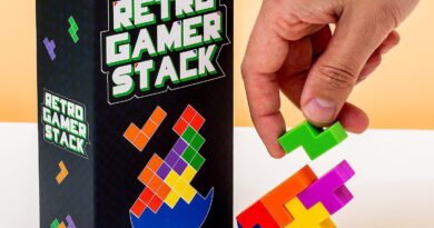 Lees alles over  Retro Game Stapelspel en bestel deze goedkoop online