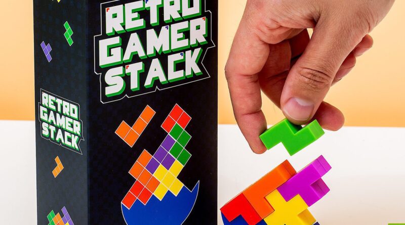 Lees alles over  Retro Game Stapelspel en bestel deze goedkoop online