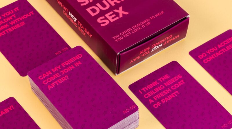 Lees alles over  What Not To Say During Sex Kaarten en bestel deze goedkoop online