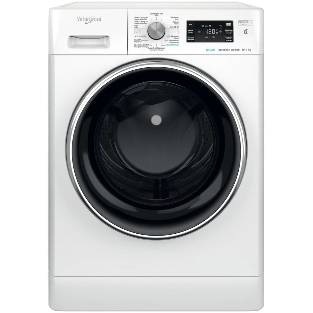Bestel nu goedkoop de Whirlpool FFWDB 976258E BCV BE Was-droogcombinatie Wit