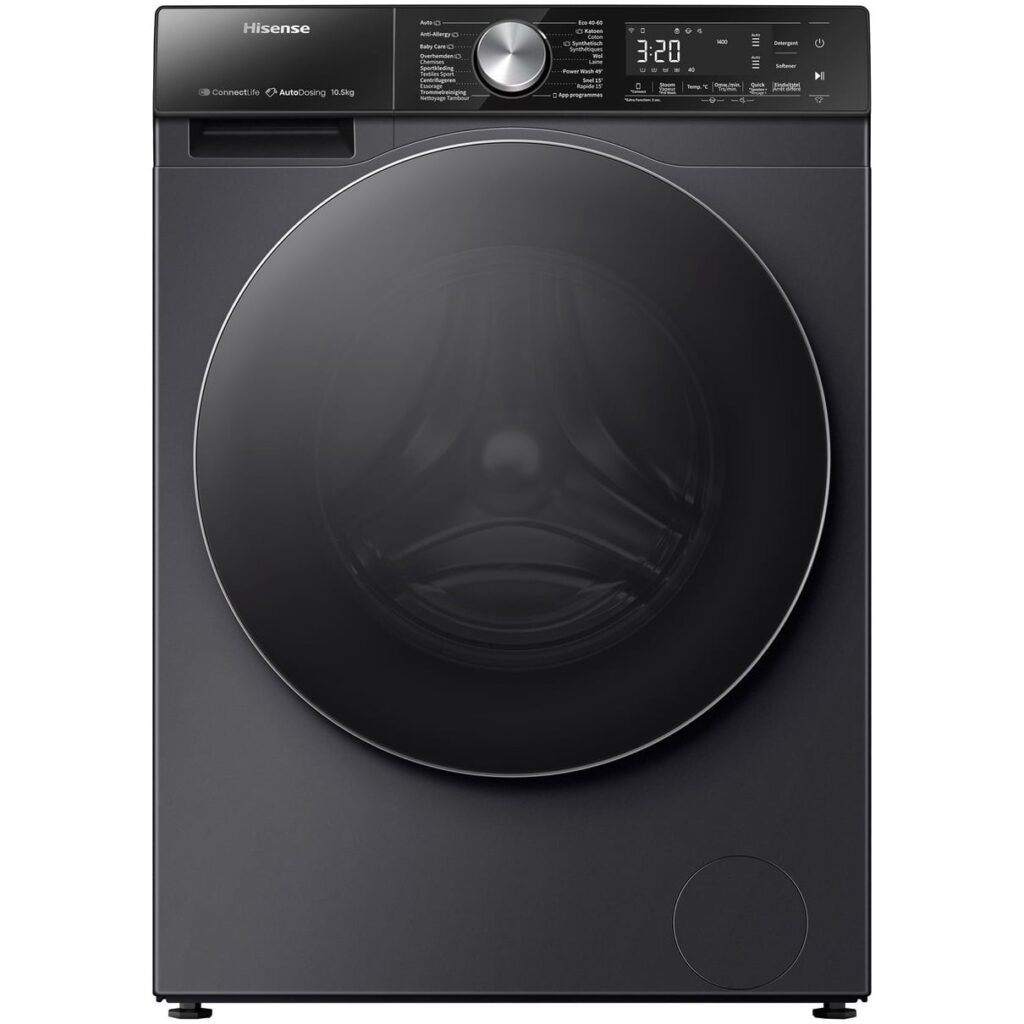 Bestel nu goedkoop de Hisense WF5S1045BB Wasmachine Zwart