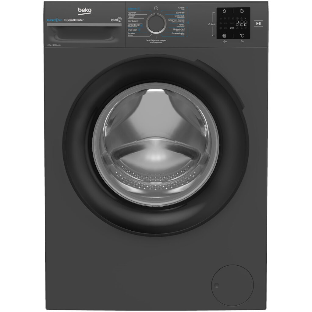 Bestel nu goedkoop de Beko BM3WFT3841A EnergySpin Wasmachine Grijs