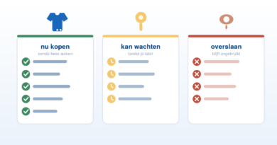 Babyuitzetlijst met wat je nu nodig hebt, wat kan wachten en wat je overslaat