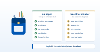 Schoolspullen verdeeld in wat je nu koopt en wat kan wachten tot oktober