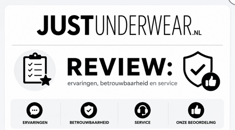 Just Underwear review over ervaringen, betrouwbaarheid en service