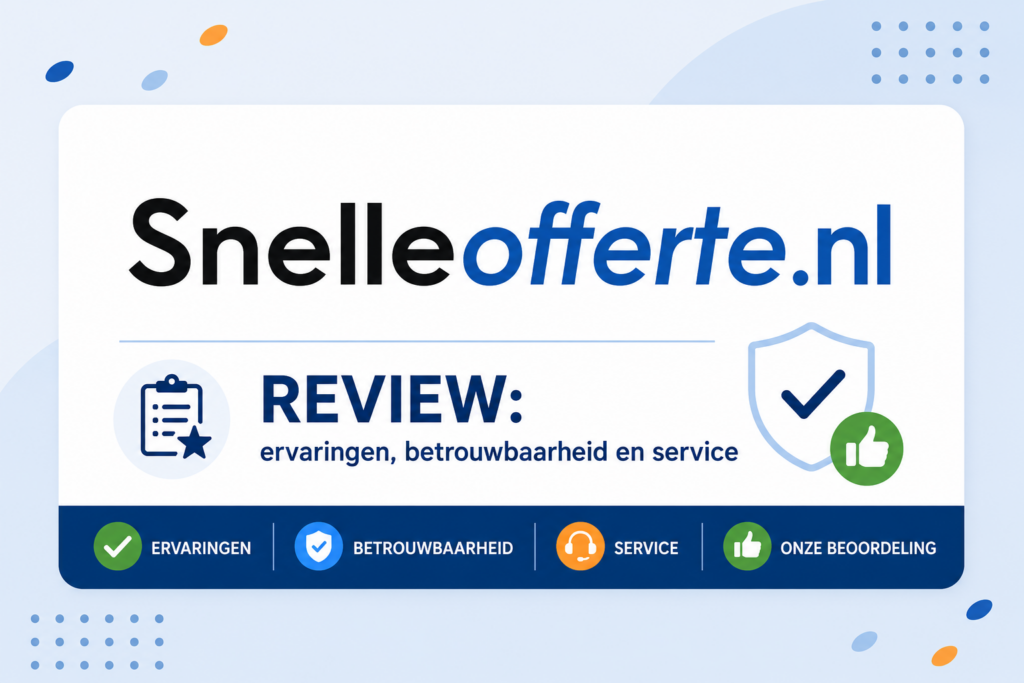 SnelleOfferte review over ervaringen, betrouwbaarheid en service