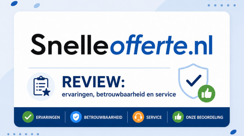SnelleOfferte review over ervaringen, betrouwbaarheid en service